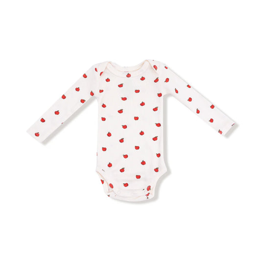 Tiny Apples  Lap Shoulder Bodysuit