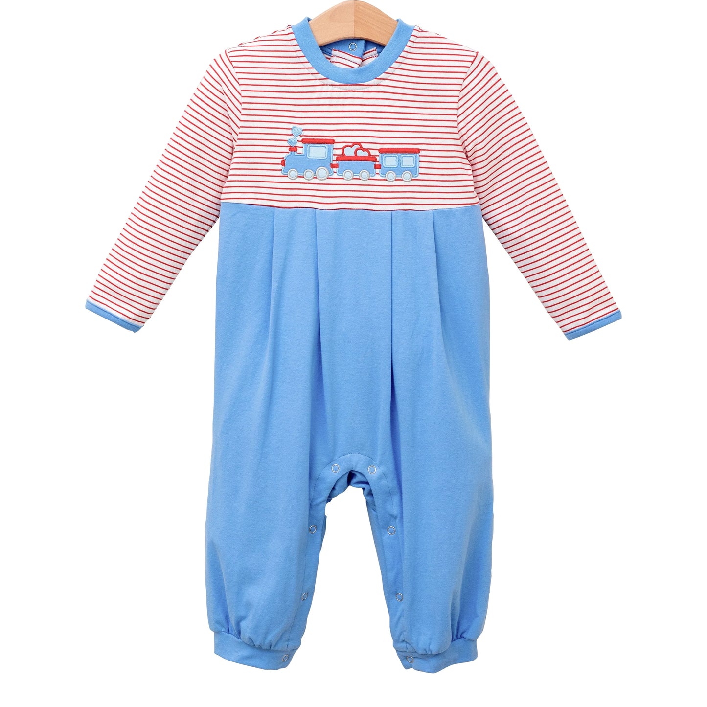 All Aboard Heart Train Romper