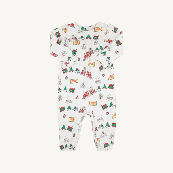 Long Sleeve Penny's Playsuit - Pink