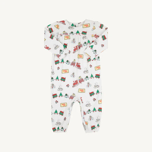 Long Sleeve Penny's Playsuit - Pink