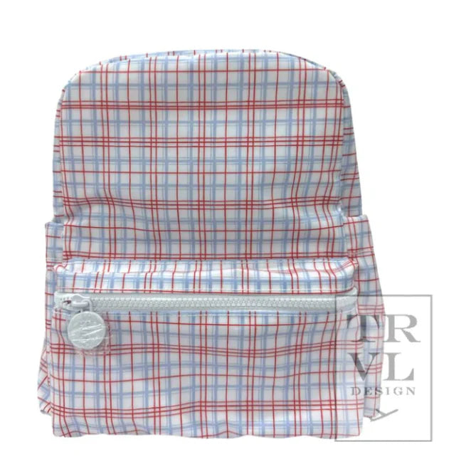Mini Backer Backpack - Classic Red Plaid