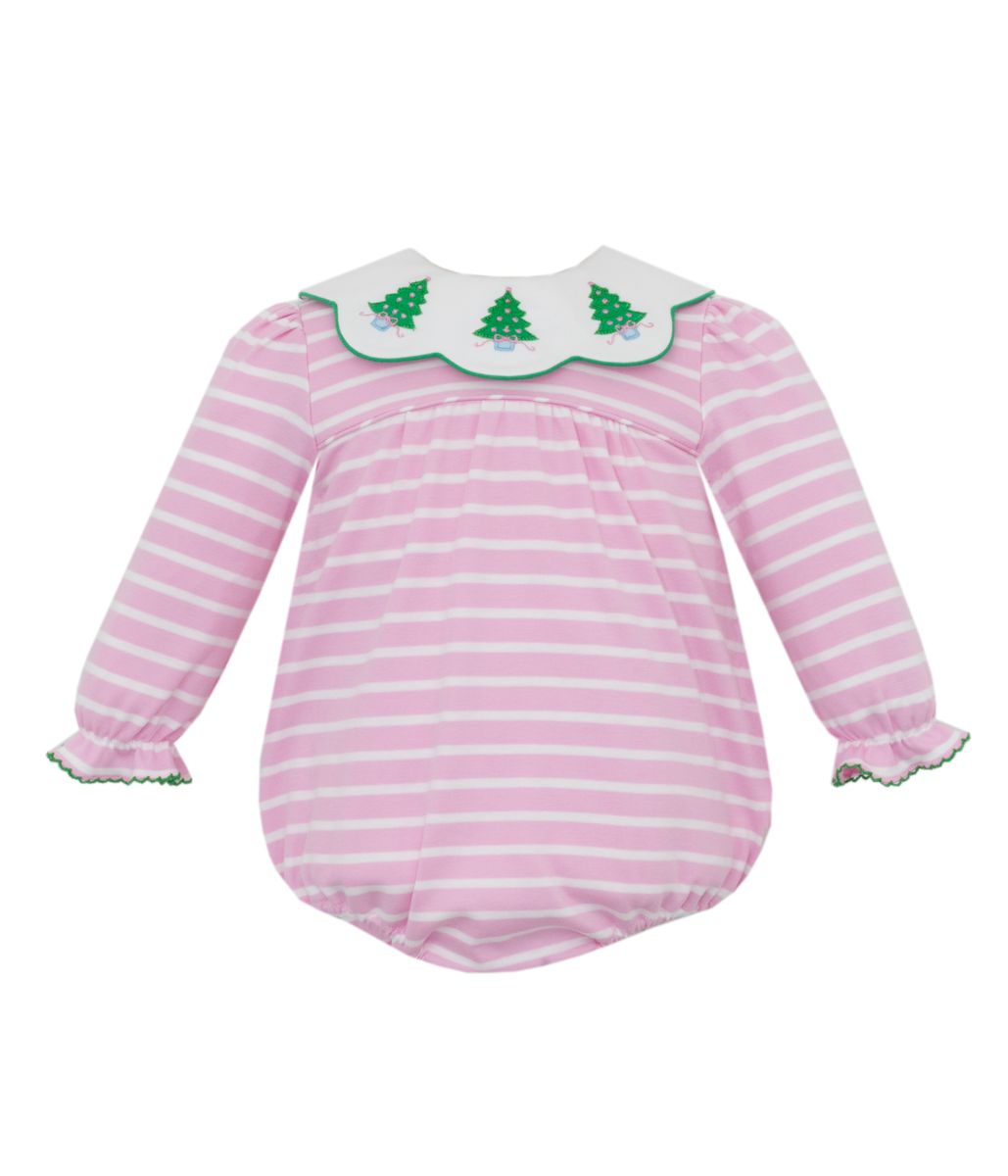 TREES - Pink & White knit girl´s short bubble