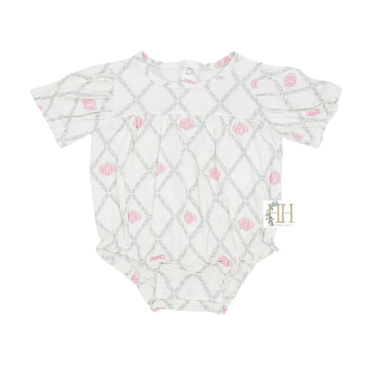 Pink Pumpkin Trellis Bamboo Bubble