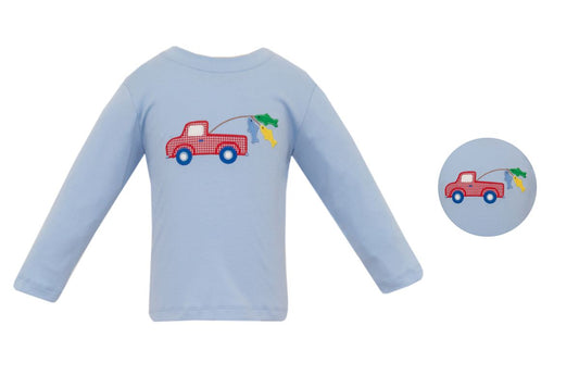 Truck with Fish Applique Shirt