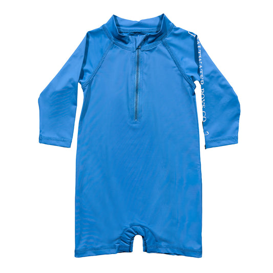 Tybee Rashguard Romper - Blue