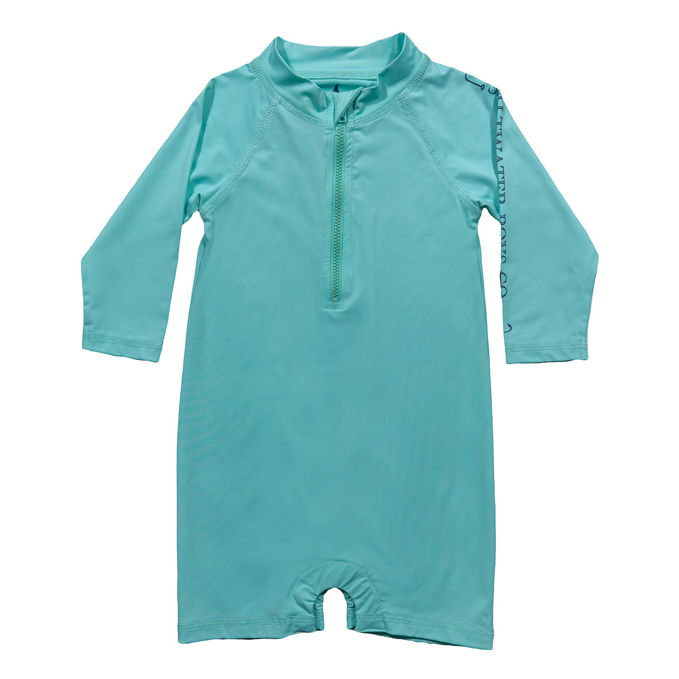 Tybee Rashguard Romper - Aqua