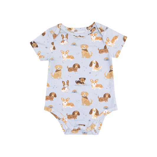 Dog Best Friends Bodysuit - Blue