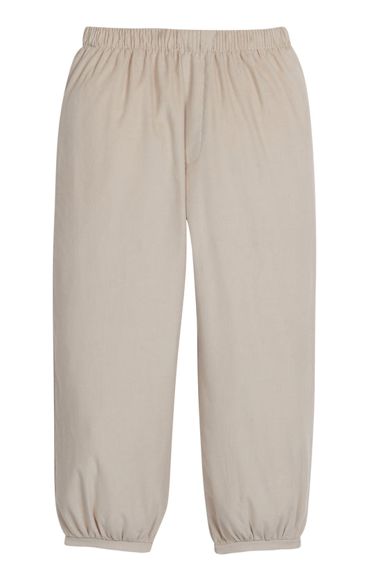 stone cordoroy pants with banded bottom