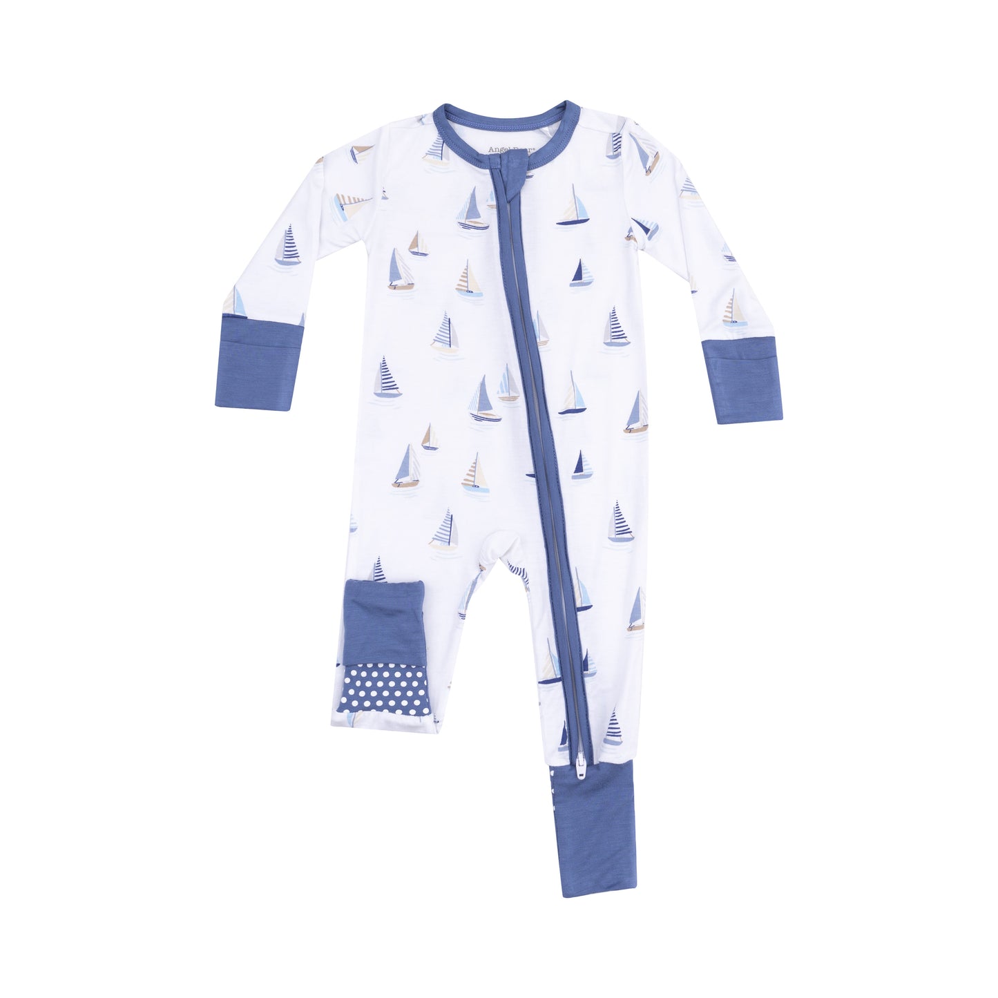 Sailboat Romper - Blue