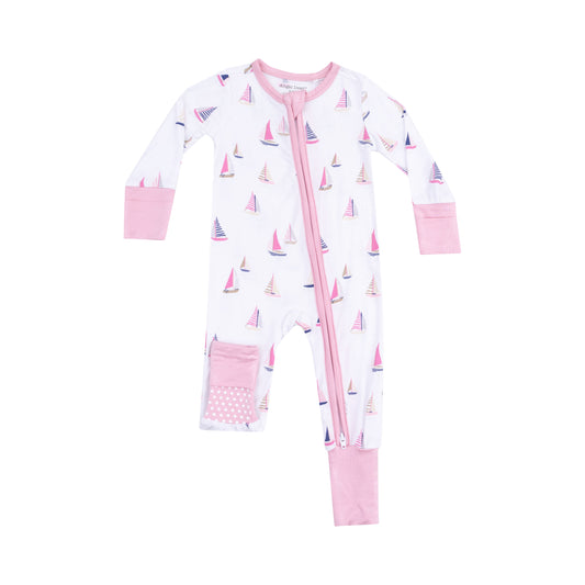 Sailboat Romper - Pink