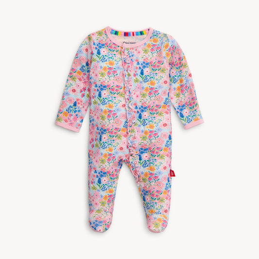 Lily Modal Magnetic Footie with Ruffle