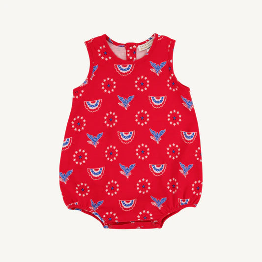 Red bubble with patriotic design 