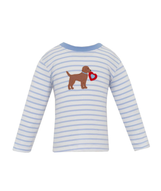 Boys Valentine Striped Shirt