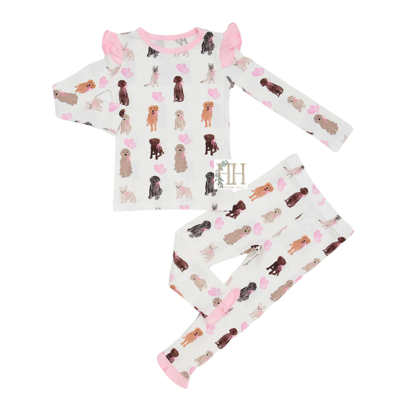 Puppy Party Pajama Set - Bamboo