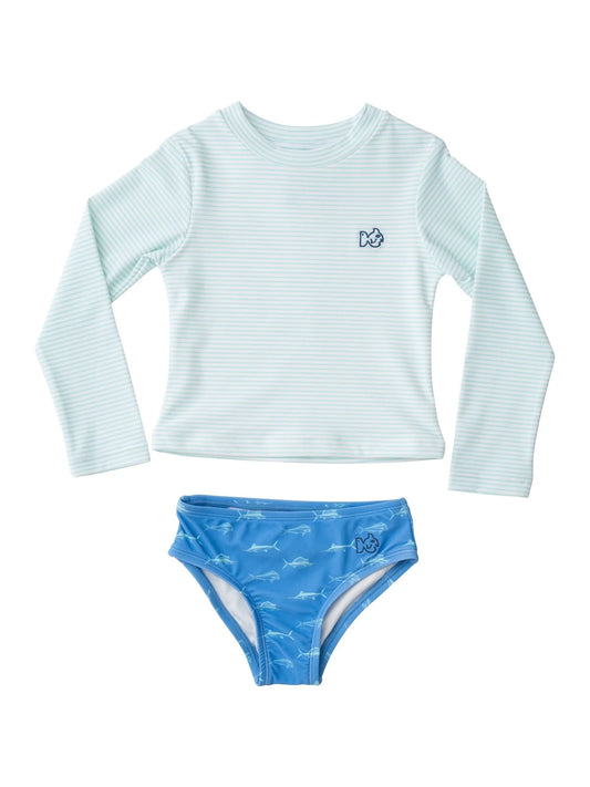 Reef Rashguard Swim Set - Waterspout Stripe