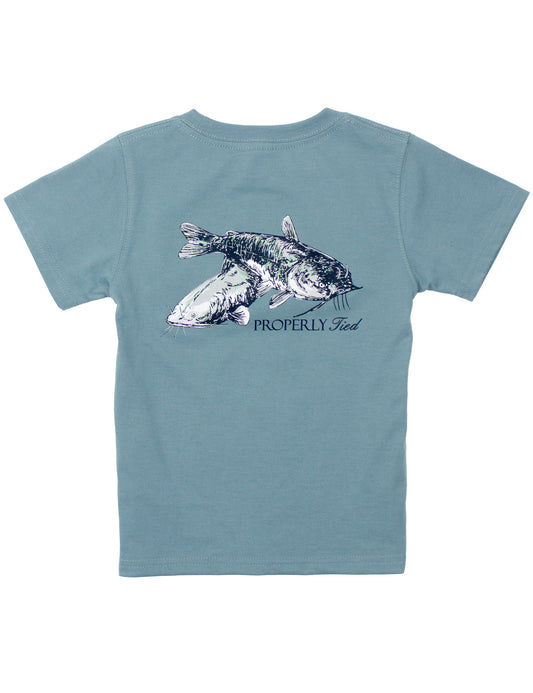 Mudcat SS Steel Blue T-shirt