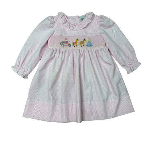 Smocked Pink Princess Dress