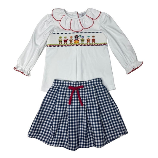 Smocked Princess Skirt Set - Dwarfs