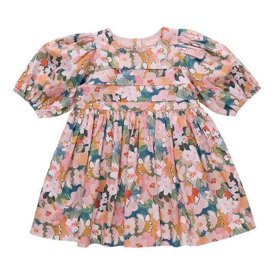 Evelyn Dress - Watercolor Floral